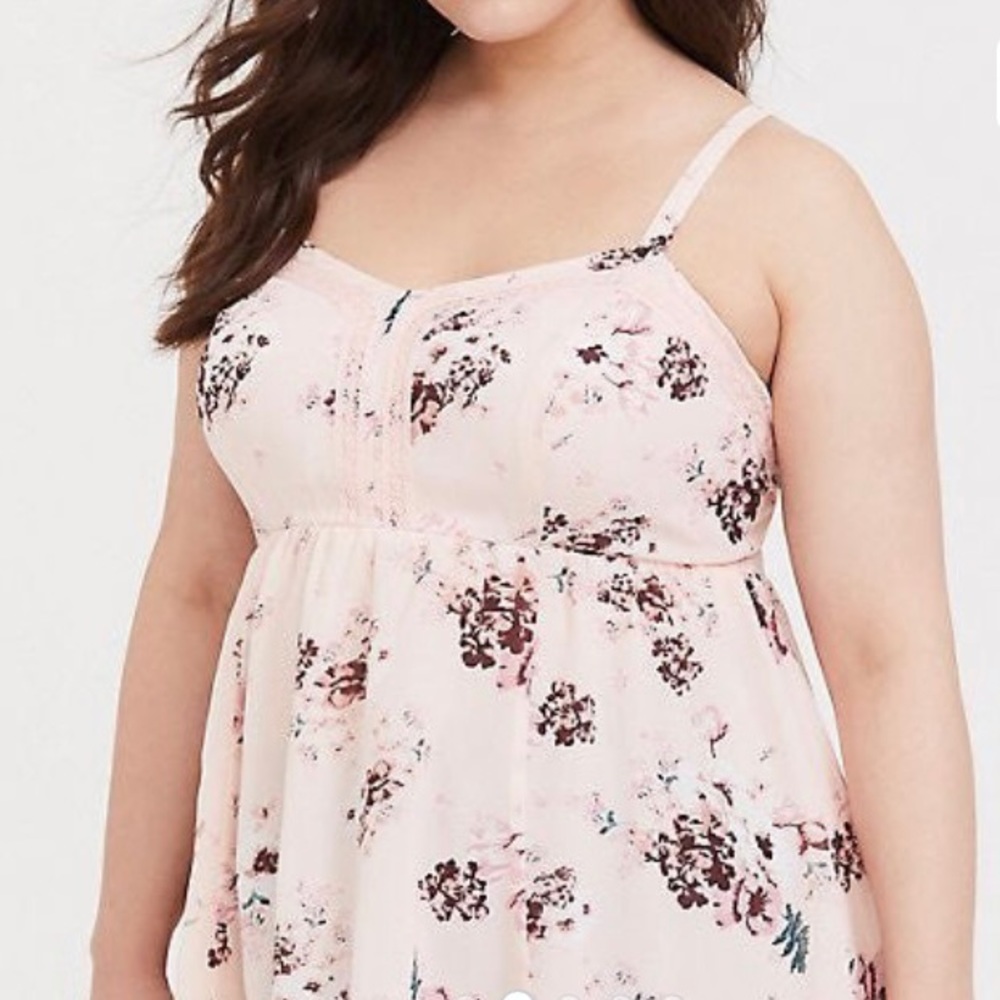 Torrid Floral Babydoll Cami 1X NWT